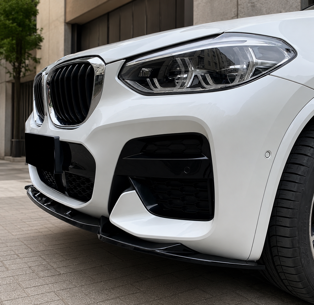 BMW X3 G01 / X4 G02 M-performance Etuspoileri – Kiiltävä Musta