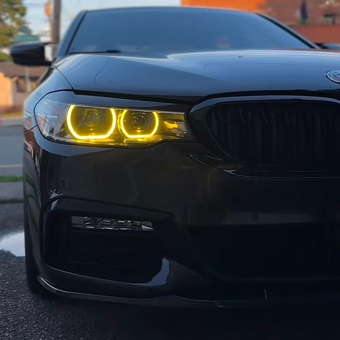 BMW G30/G31 5-Sarja keltaiset DRL xenon