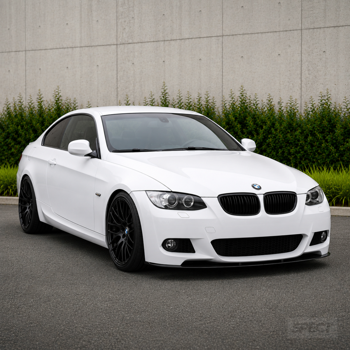 BMW E92/E93 2006-2013 - Etuspoileri kiiltävän musta M-Sport