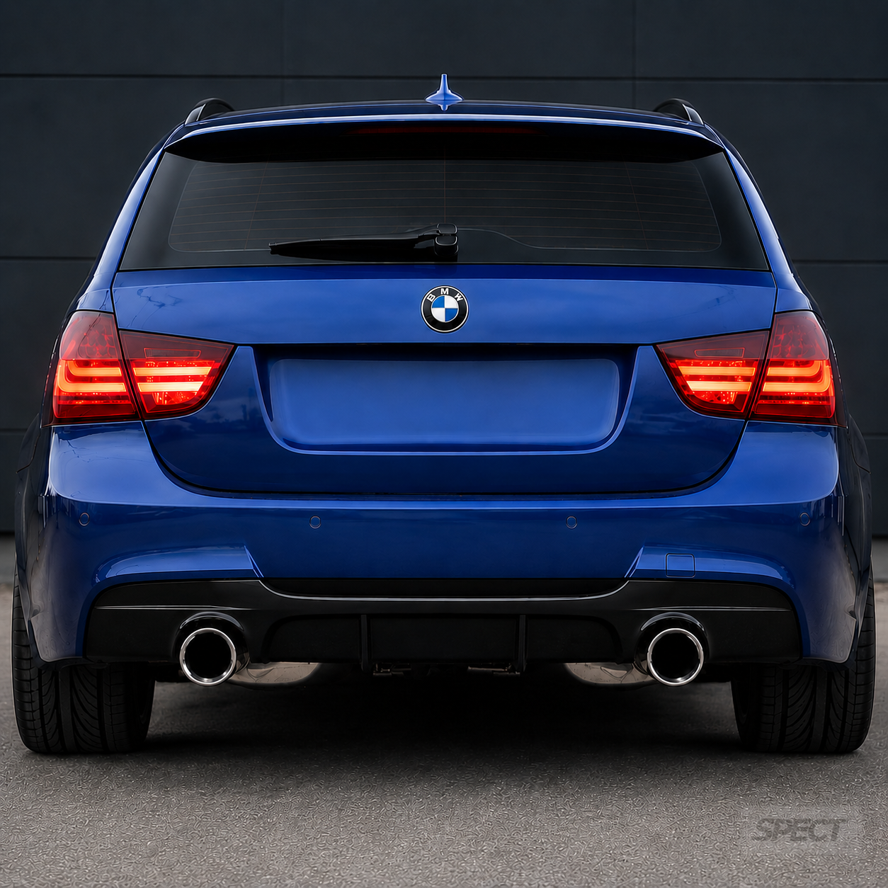 BMW E90/E91 2005-2012 - M-Performance diffusori kiiltävä musta 1x1