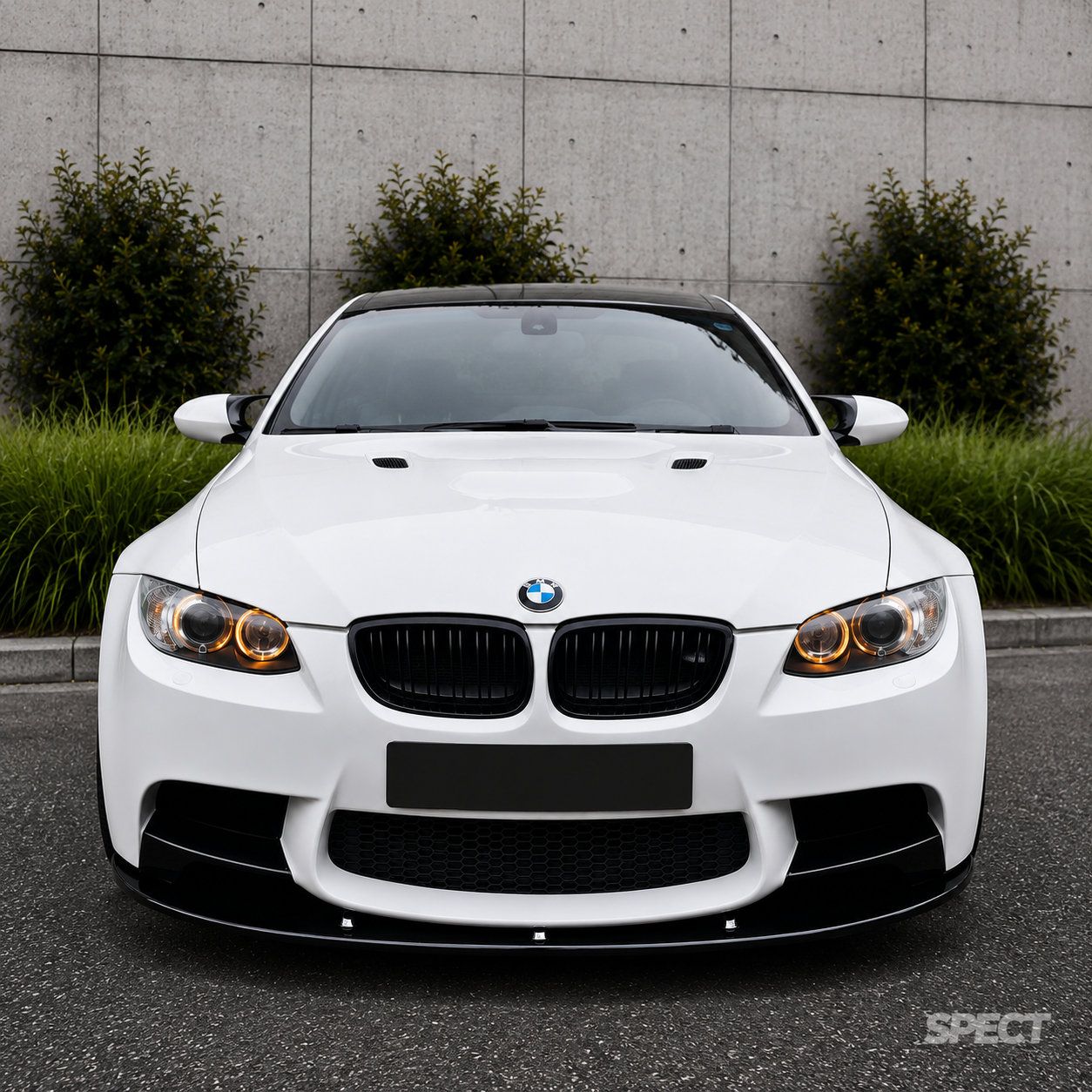 BMW E90/E92 M3 - M-performance etuspoileri kiiltävän musta