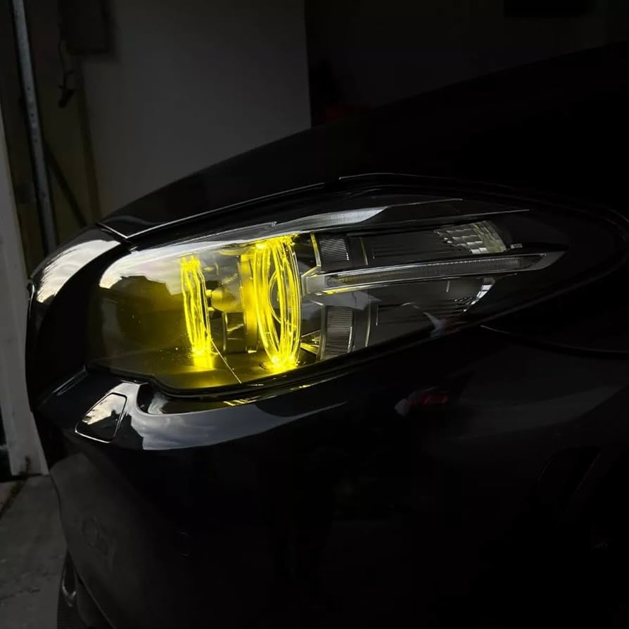 BMW F10/F11 5-Sarja keltaiset DRL CSL style valot