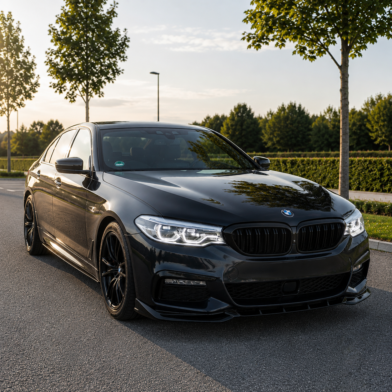BMW G30/G31 Pre-LCI - Etuspoileri M-performance kiiltävän musta