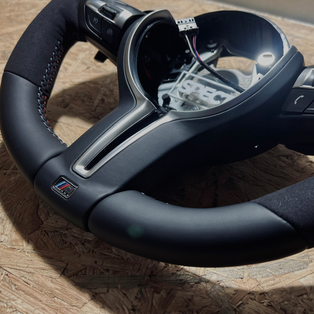 BMW F-sarja ratti alcantara/nahka sininen