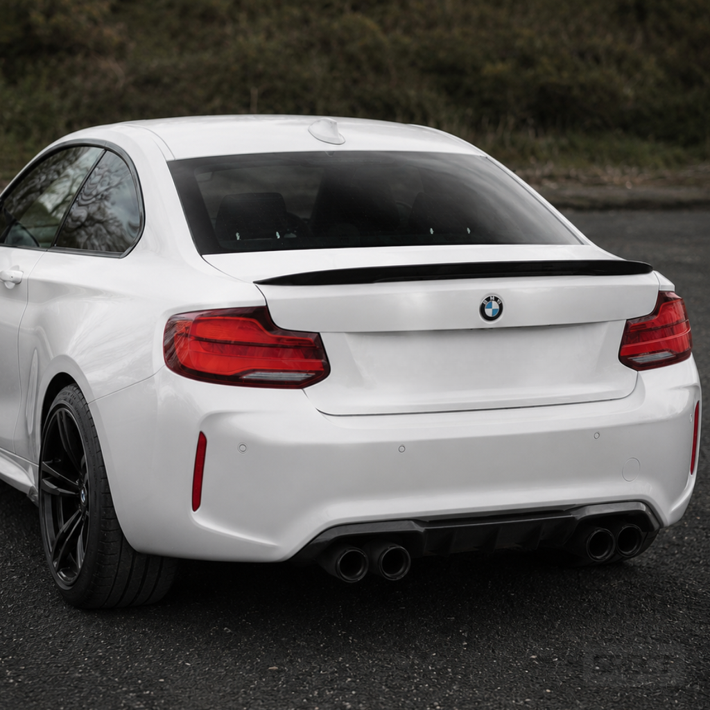 BMW F22/F87 M2 - M-performance takaspoileri kiiltävän musta.