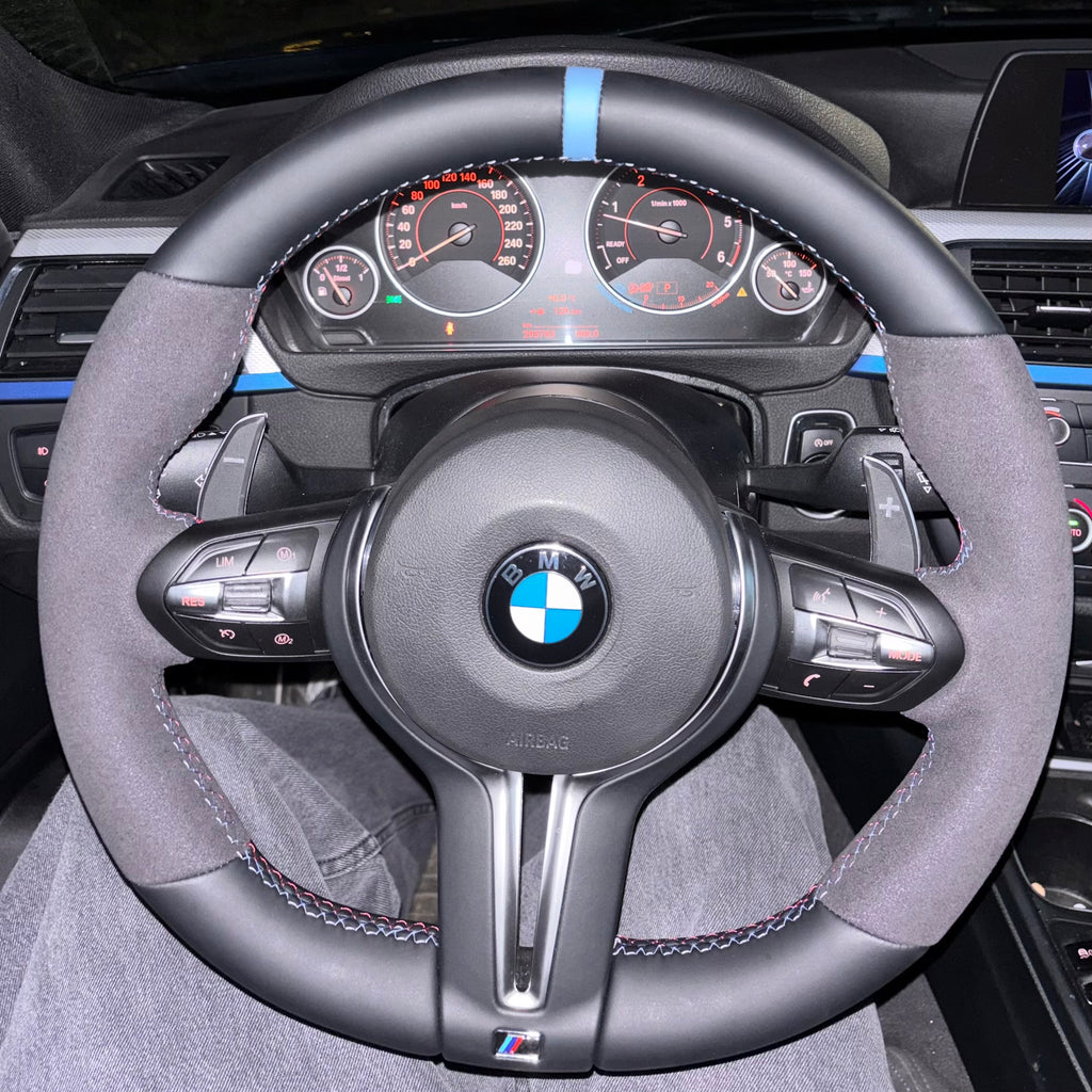 BMW F-sarja ratti alcantara/nahka sininen GetCarbon™