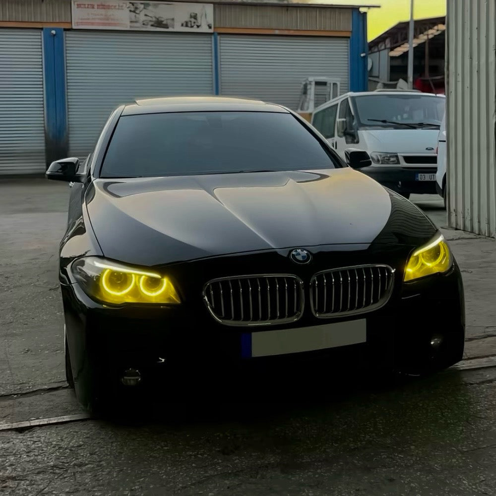 BMW F10/F11 5-Sarja keltaiset DRL CSL style valot