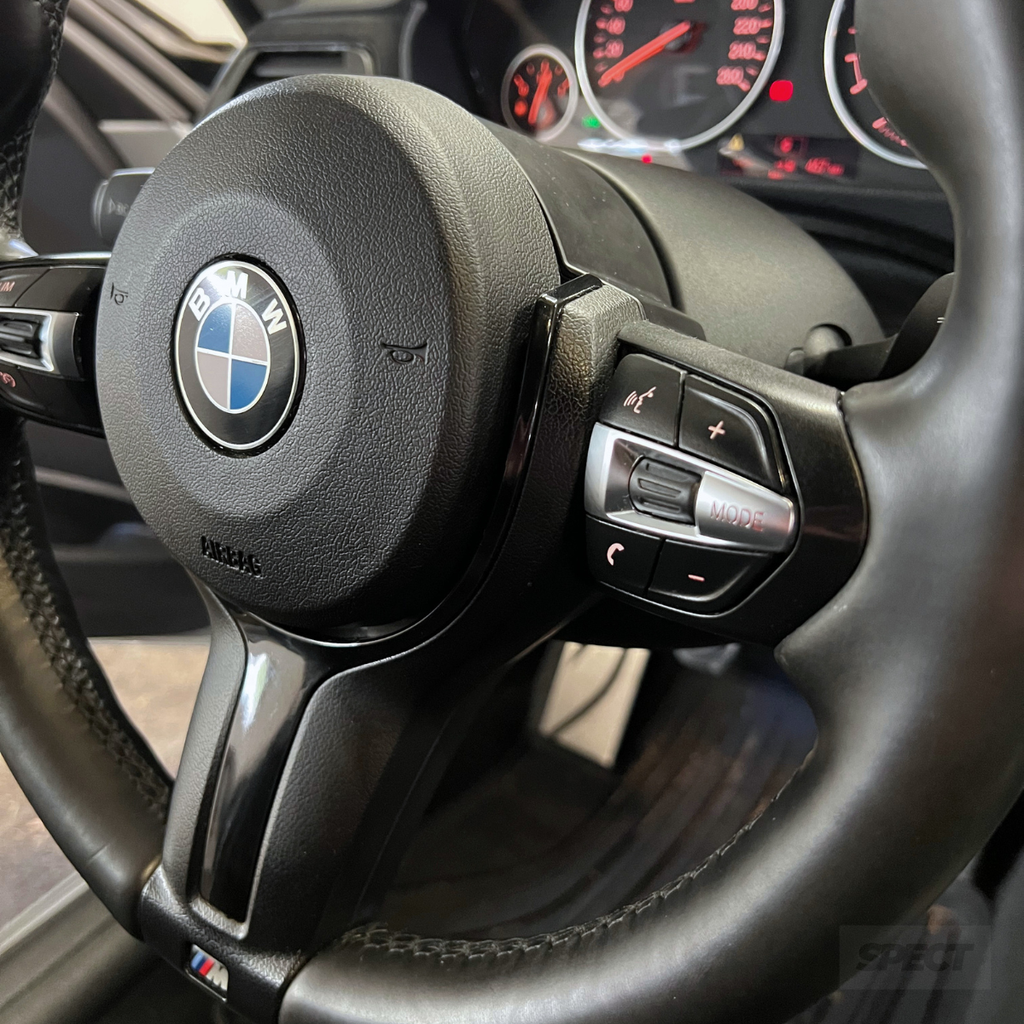 msport steering wheel trim black