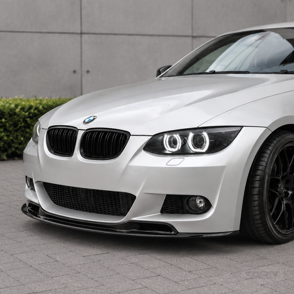 BMW E92/E93 Pre-LCI 2005-2008 - M-Tech etuspoileri kiiltävän musta