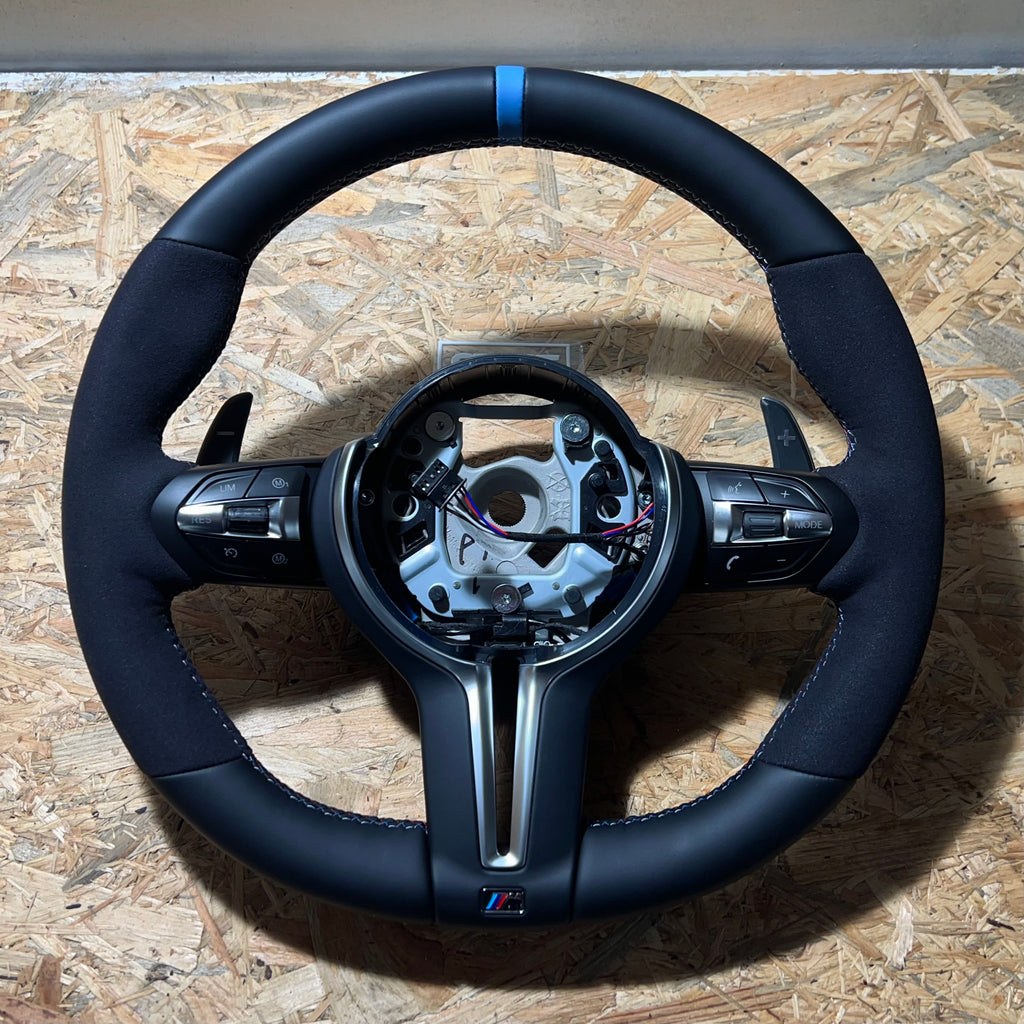 BMW F-sarja ratti alcantara/nahka sininen