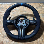 BMW F-sarja ratti alcantara/nahka sininen