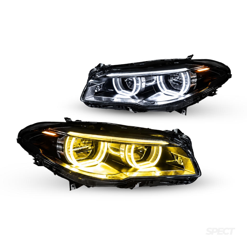 BMW F10/F11 5-sarja - Icon LED-ajovalot vaihdettavalla sävyllä