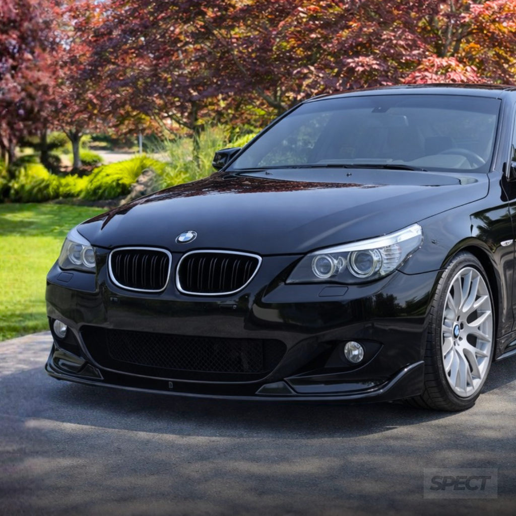 BMW E60/E61 2004-2010 - Etuspoileri H-style kiiltävän musta M-sport