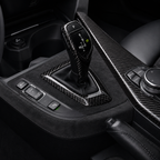 BMW F30/F31/F32/F36 - Alcantara Hiilikuitu vaihteenvalitsimen päällinen GetCarbon