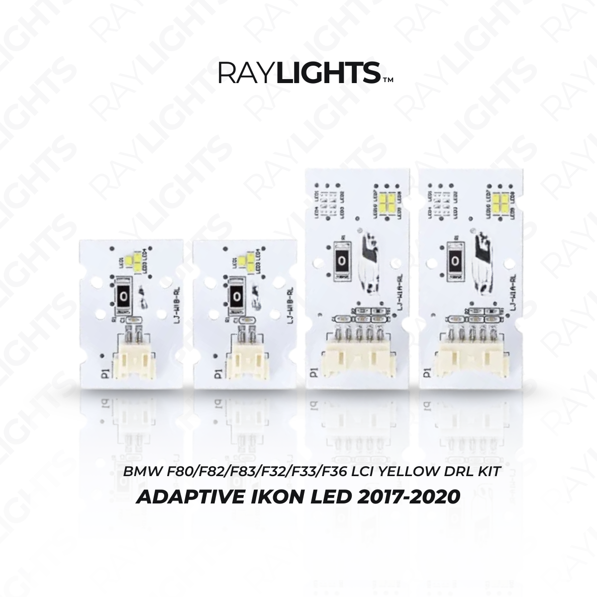 BMW F32/F80/F82 LCI - Keltaiset DRL-moduulit LED RayLights™