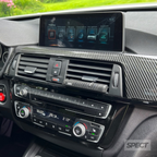 BMW F30/F31/F32 - Hiilikuitu kuvioitu sisätilan listat 2-osainen