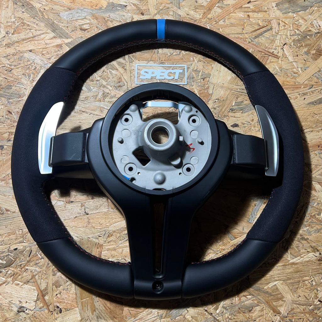 BMW F-sarja ratti alcantara/nahka sininen