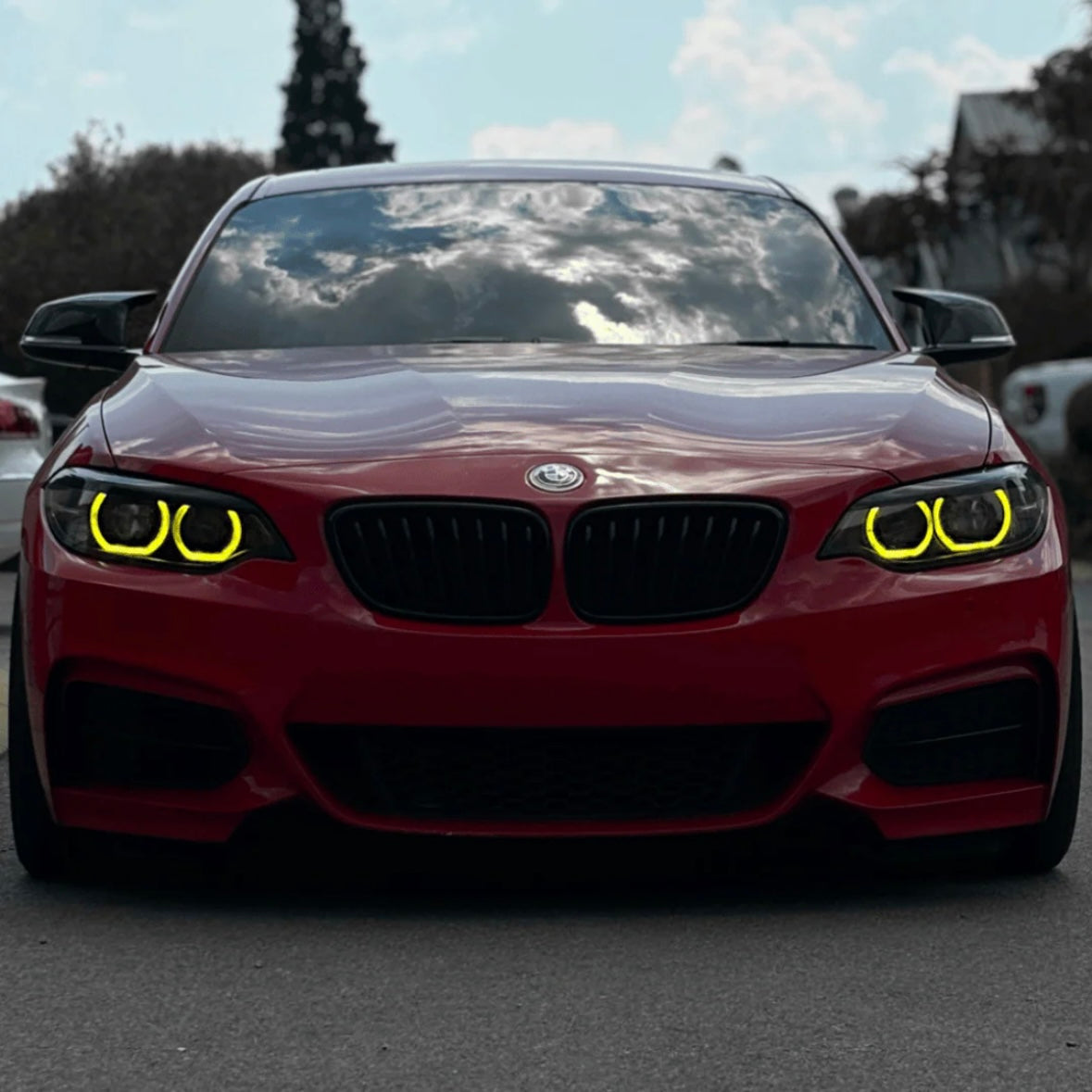 BMW F22 F23 F87 M2 keltaiset DRL valot xenon