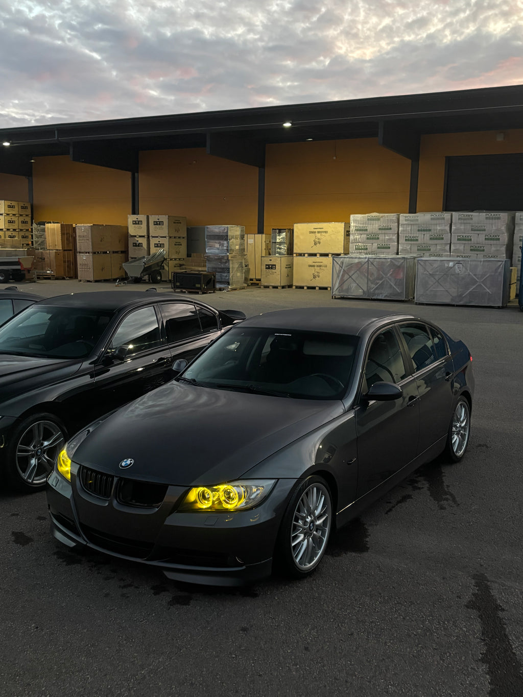 BMW E90/E91 Pre LCI 2005-2008  - keltaiset DRL valot (xenon)