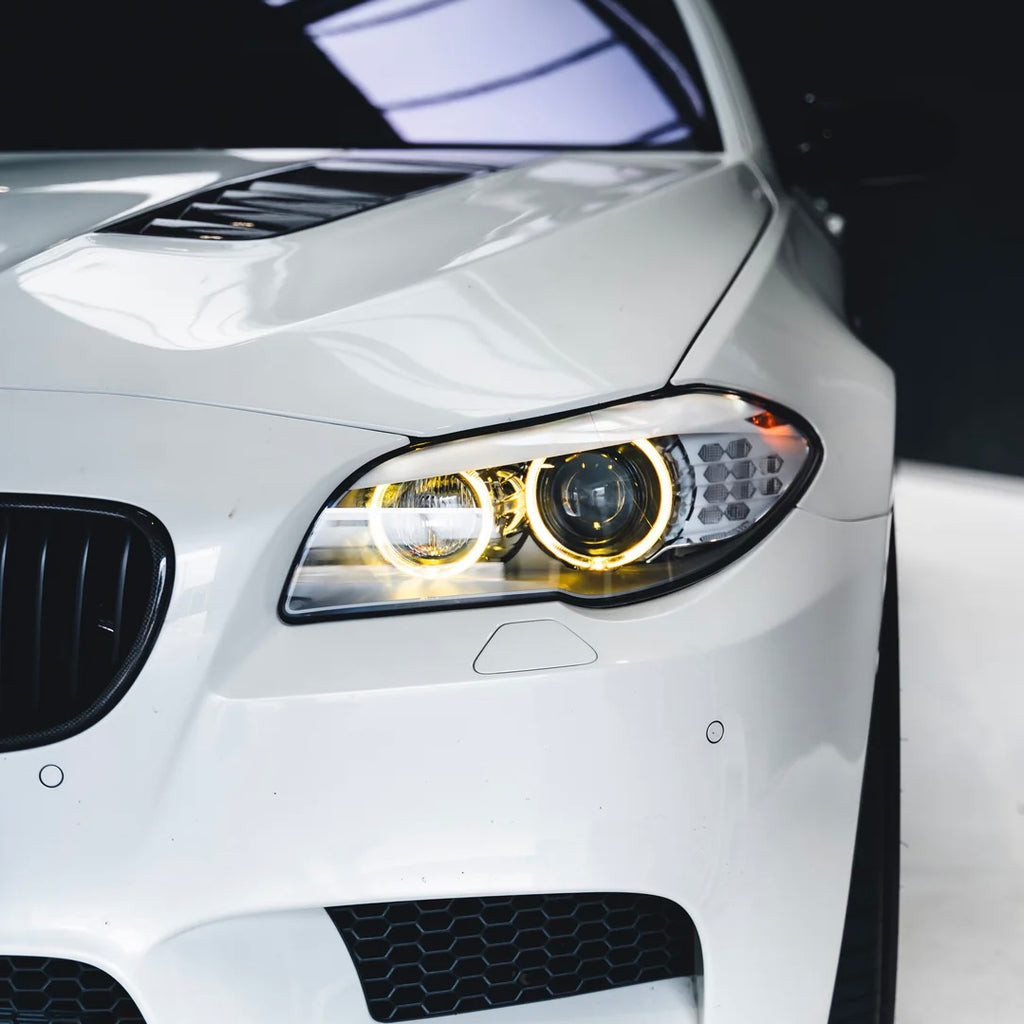 BMW F10/F11 keltaiset DRL moduulit CSL-style valot