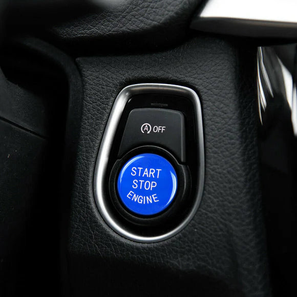 BMW E/F-sarja start stop käynnistysnappi sininen