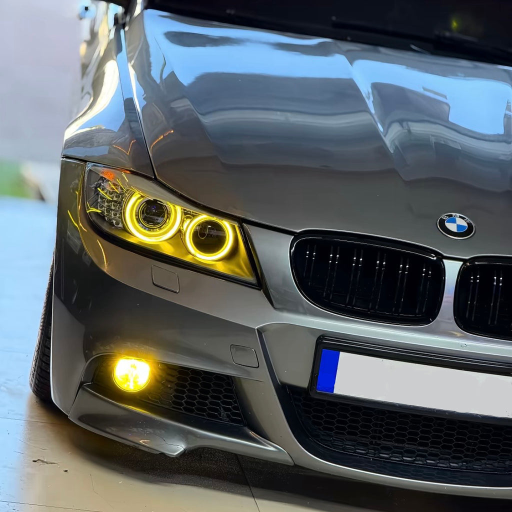 BMW E90/E91 LCI - keltaiset DRL valot (Halogen)