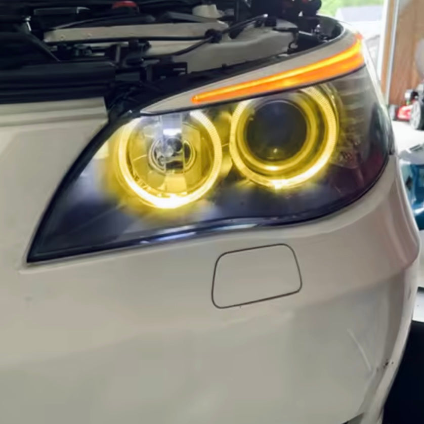 BMW E60/E61 LCI keltaiset DRL valot