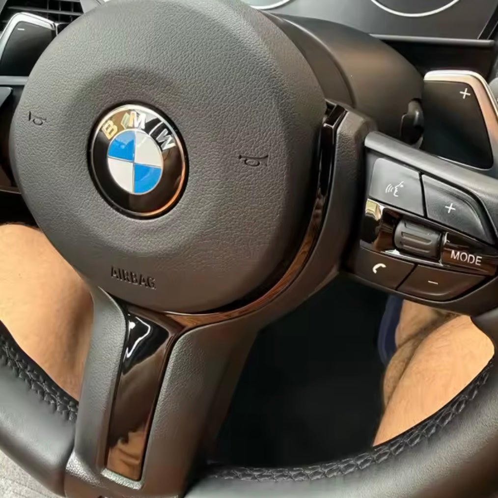 BMW F-sarjan ohjauspyörän koristelista – kiiltävän musta
