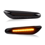 BMW E90/E92/E60 tummat dynamic LED sivuvilkut