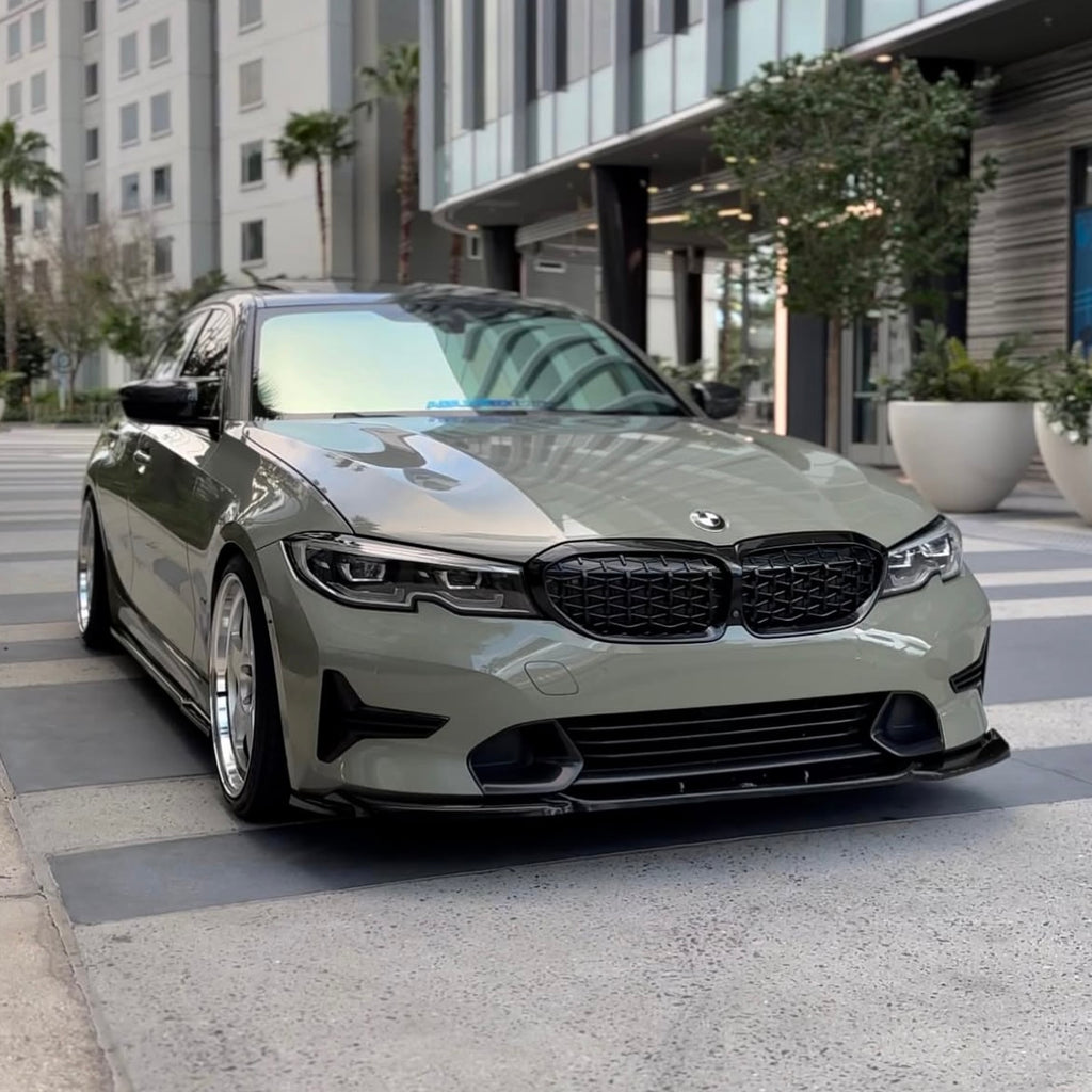 BMW G20/G21 Pre-LCI 2019-2022 - Etuspoileri kiiltävän musta Base