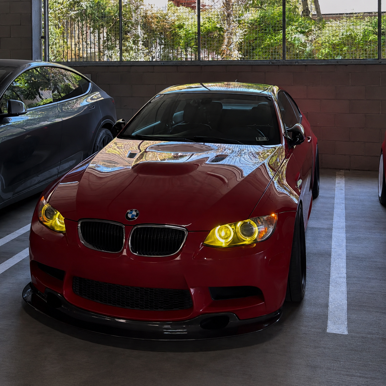 BMW E90/E92/E60/E87 E-sarja - Keltaiset DRL-valot Angel Eyes (xenon)