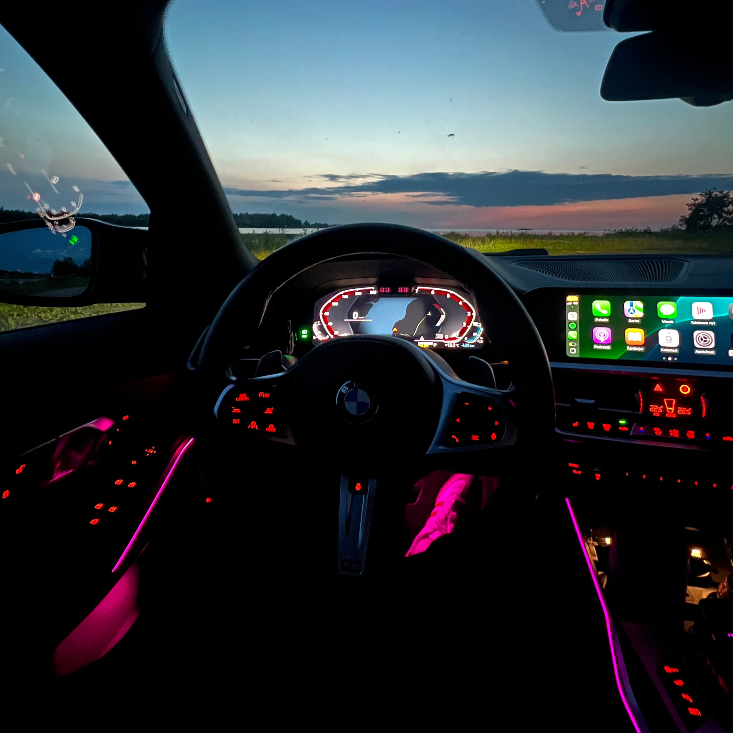BMW G20 G80 keskikonsolin tunnelmavalot