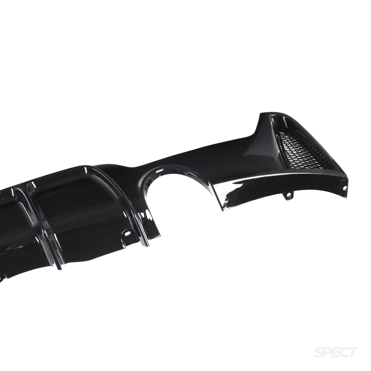 BMW F32/F36/F33 - M-Performance diffusori kiiltävän musta kahdella ulostulolla