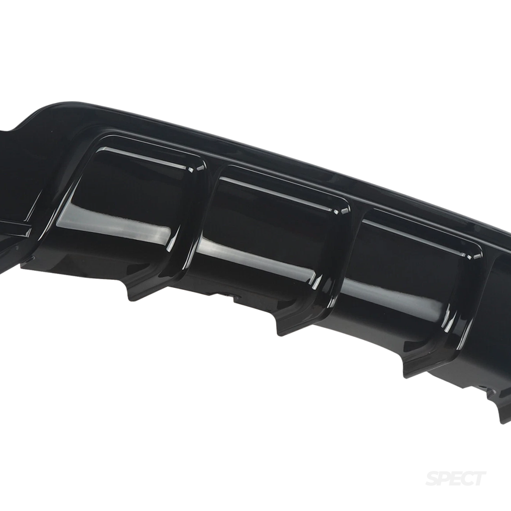 BMW F32/F36/F33 - M-Performance diffusori kiiltävän musta kahdella ulostulolla