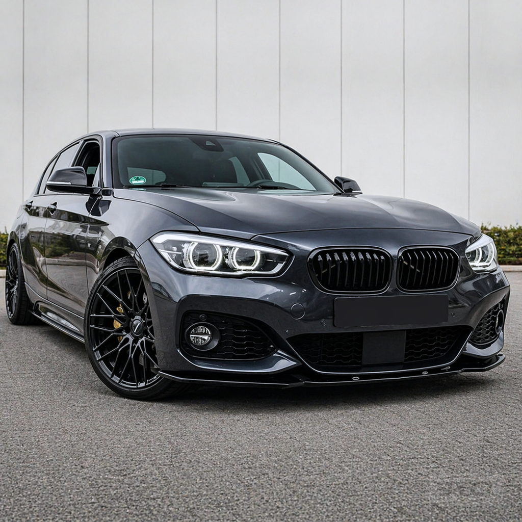BMW F20/F21 2015-2019 - Etuspoileri kiiltävän musta M-sport