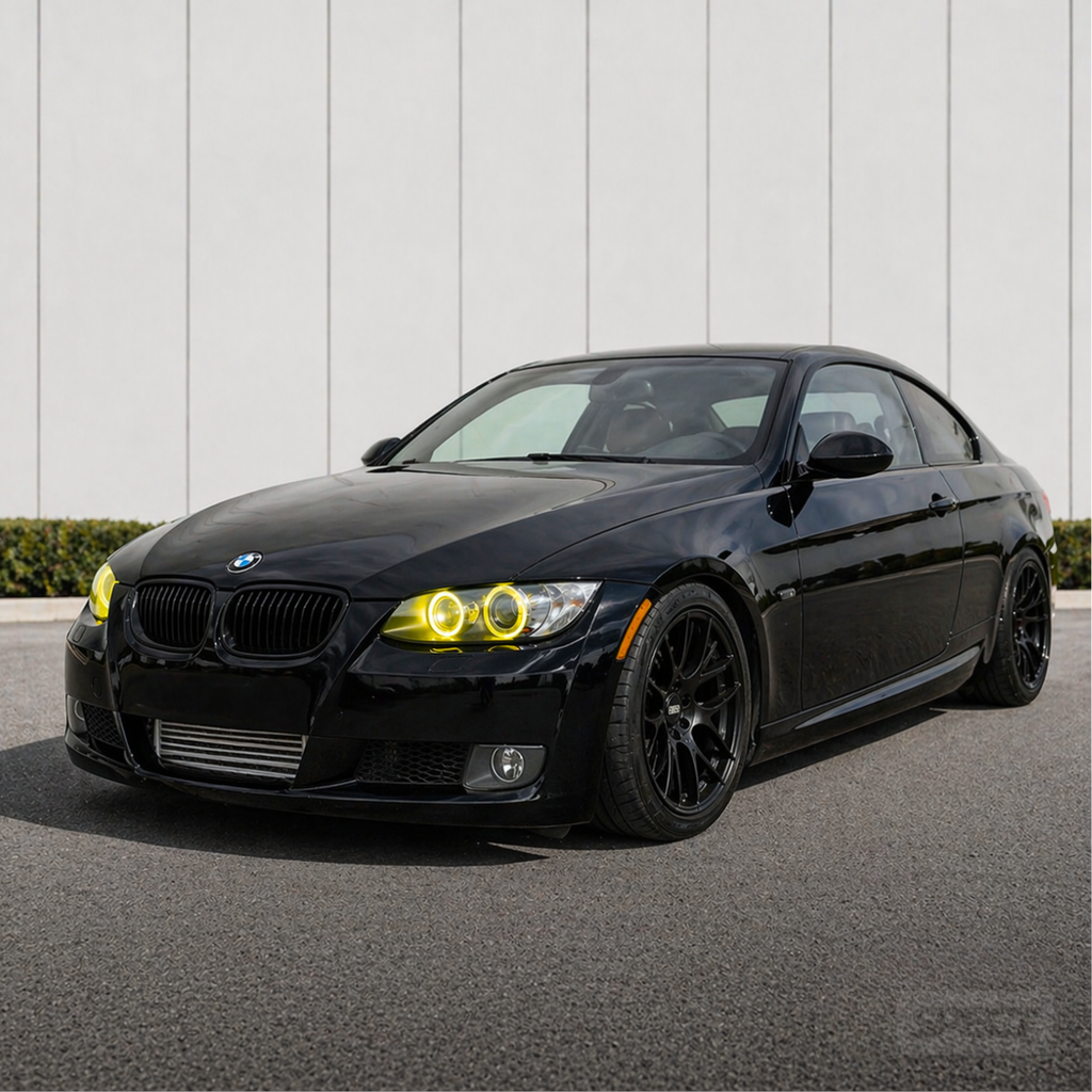 BMW E90/E92/E60/E87 E-sarja - DRL valot amber Angel Eyes valot (xenon)