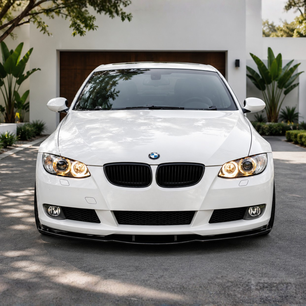 BMW E92/E93 2006-2013 - Etuspoileri kiiltävän musta Base