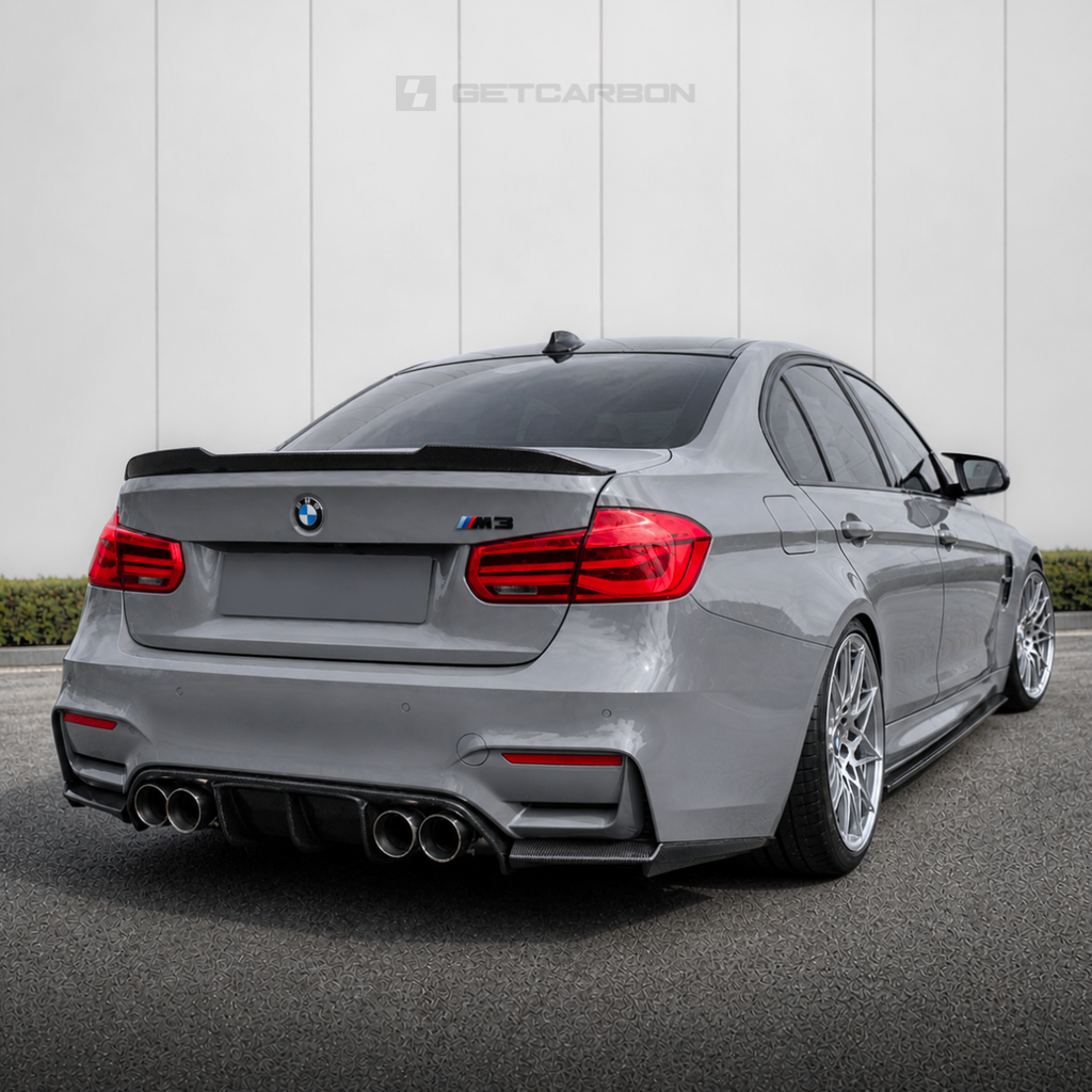 BMW F80 M3 F82/F83 M4 - V-Style Hiilikuitu Diffusori GetCarbon