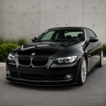 BMW E92/E93 2006-2013 - Etuspoileri kiiltävän musta Base