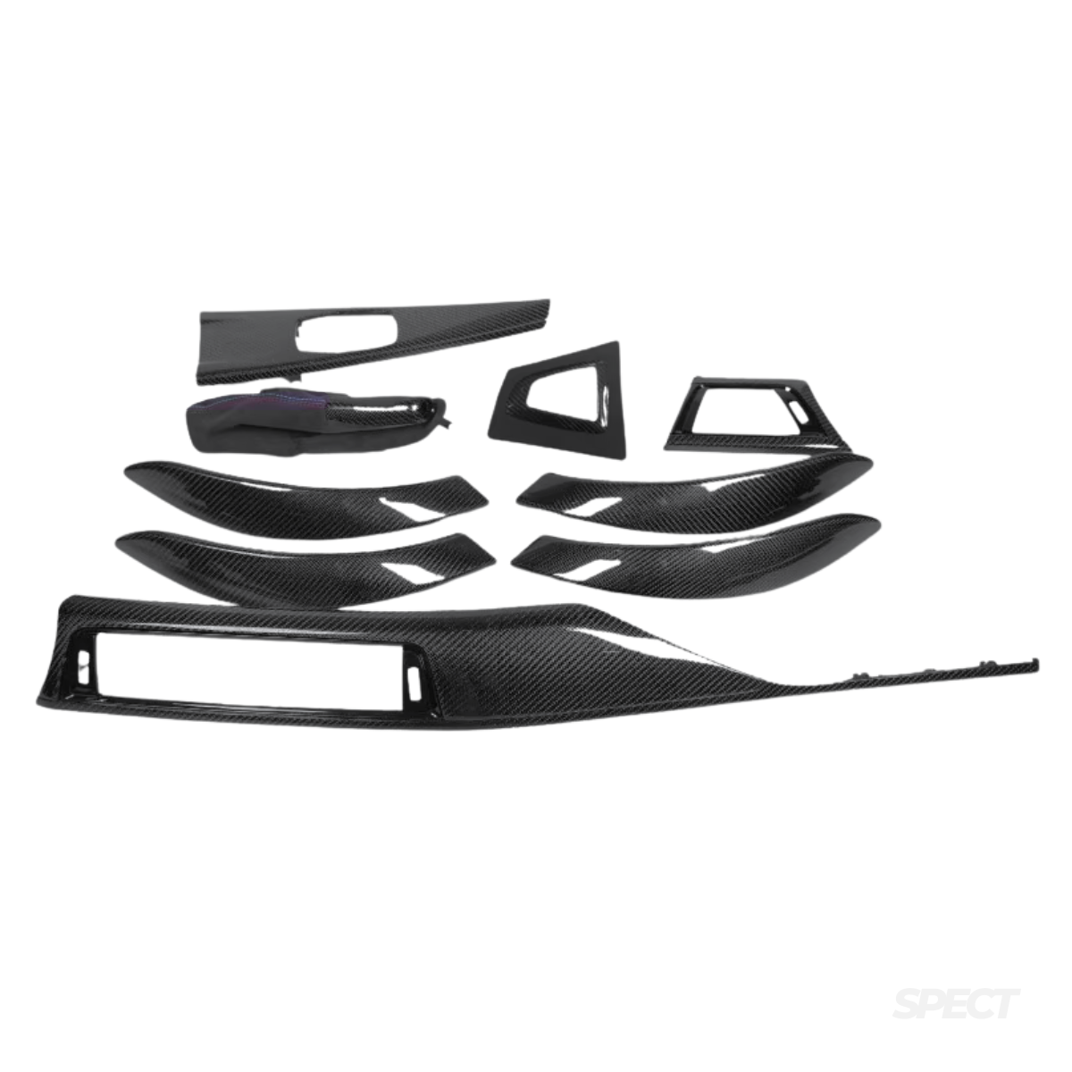 BMW F-sarja F30/F32/F31 - Hiilikuitu listat sisustaan GetCarbon™
