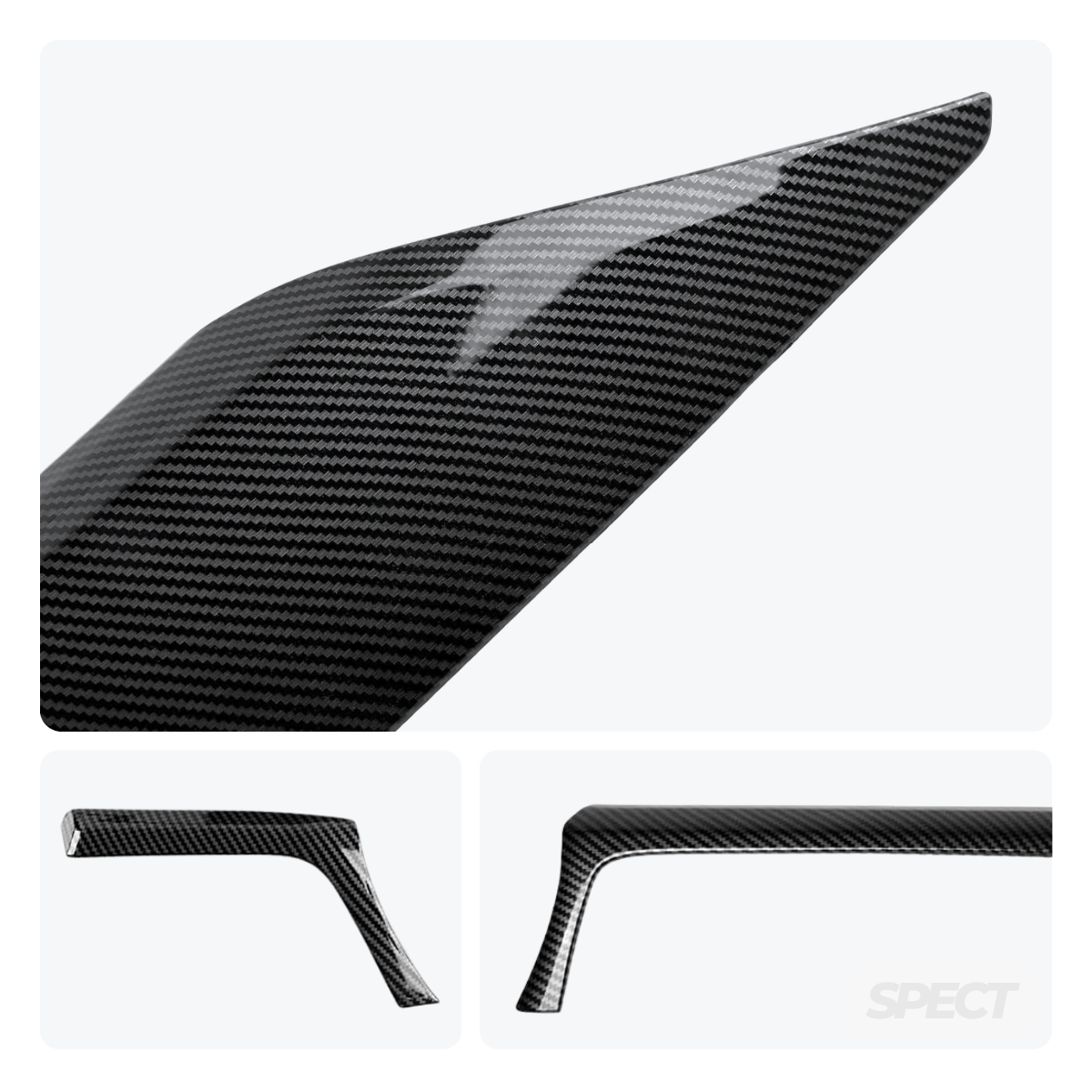 BMW F30/F31/F32 - Hiilikuitu kuvioitu sisätilan listat 2-osainen