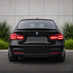 BMW F30/F31 - M-Performance diffuseri kiiltävän musta yhdellä ulostulolla
