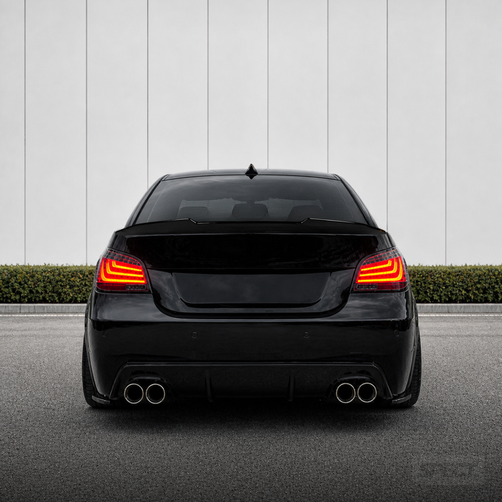 BMW E60 2003-2010 - PSM Style takaspoileri kiiltävän musta